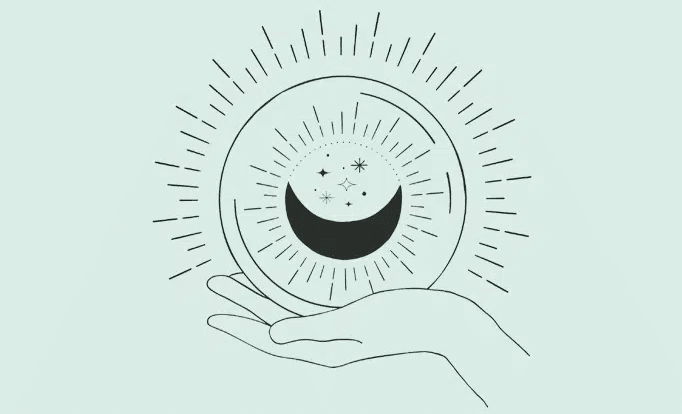 Therapist Holding Crescent Moon